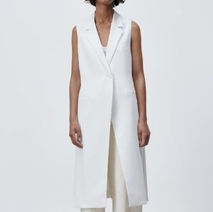 Zara Long Double Breasted Waistcoat